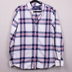 Vineyard Vines flannel plaid casual button down shirt-L